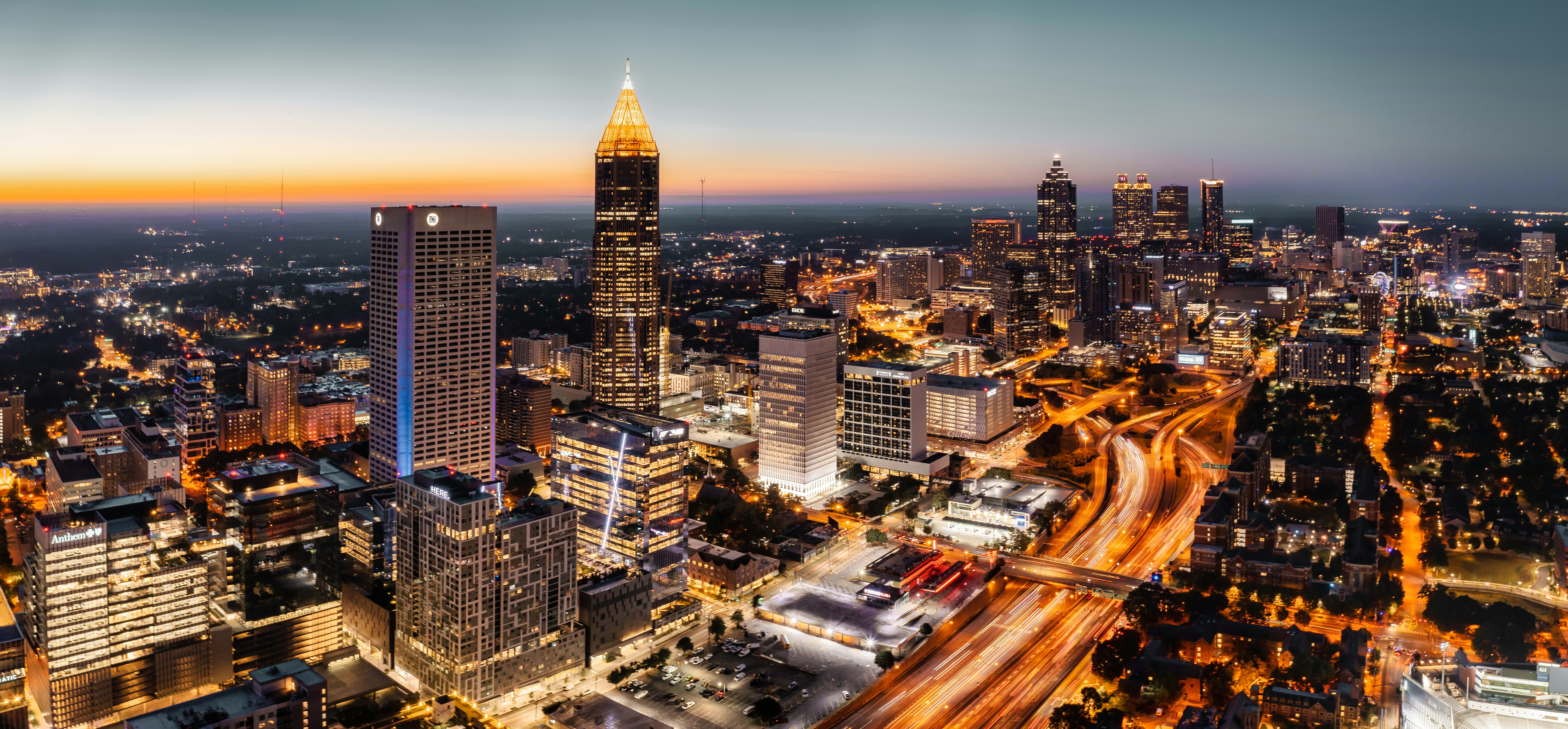 Atlanta skyline and downtown cityscape